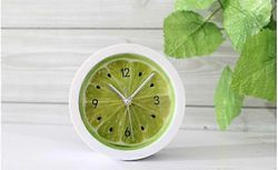 Maaseudun virkistävä viileä hedelmä sitruuna herätyskello Yksinkertainen työpöytä kello kello kello makuuhuone tutkimus laiska kello Sitruunaseinäk...
