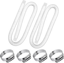 Linkrunning Udskiftning poolslange 1,25" diameter til overjordiske pools, swimmingpool med trådklemme til filterpumpe eller 1,25" slanger - 1,5 met...