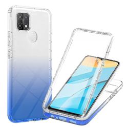 Oppo A15 Transparent Blå Moblie-fodral