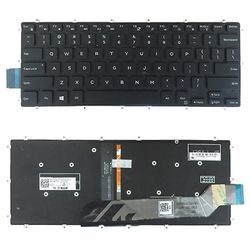 Amerikansk version tastatur med tastaturbaggrundsbelysning til Dell Inspiron Ikke angivne