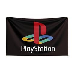 Scitoo Spanduk Spil Cetak Poliester Bendera 3x5 PS4 Untuk Dekorasi 1 A 60x90 cm