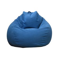 Helt nye Extra Large Bean Bag Chairs Couch Sofa Cover Innendørs Lazy Lounger for voksne Kids Hotsale! Høy kvalitet og sikkerhet Blå 100 * 120cm