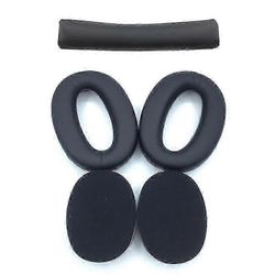 Sony MDR - 1000X WH - 1000XM2 Premium korvatyynyjen vaihtotyynyt pääpantasarja Musta