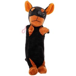 Eläinten kynälaukku söpö sarjakuva pehmokynäkotelo koiran muoto lapsille luokkahuonekäyttöön 24,00x14,00x9,00 cm 1 sarja Multi 24.00X14.00X9.00CM