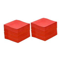 Punaiset neliönmuotoiset tarralaput, 8 lehtiötä, 100 arkkia lehtiötä kohden, esteettiset työpöytätarvikkeet toimistoon, kouluun ja kotiin