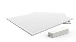 Inspired Lighting X2 LED-panel 595 x 595 mm 48W 3000K (hvid ramme) (1, 1)