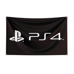 Scitoo Spanduk Spil Cetak Poliester Bendera 3x5 PS4 Untuk Dekorasi 1 E 150 x 240cm