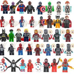 40 stk Avengers Minifigurer Byggeklosser Leker Actionfigursett for barnegaver Sf625