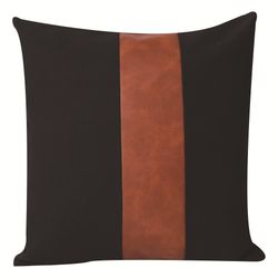 Linkrunning Bondegård dekorative kaste pudebetræk, sæt med 2 stribede accent pudebetræk, imiteret læder pudebetræk til sofa sofa, Boho moderne hjem...