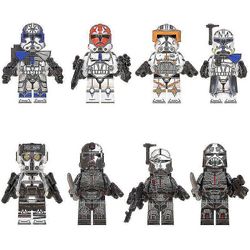 8kpl rakennuspalikoita Minihahmo klooni Ahsokatroopers Mini Lelu Kuva Wm6095