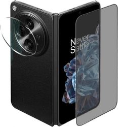 Yksityisyys näytönsuojasarja Oneplus Openille, 9H karkaistu lasi Anti Peep etunäyttö &; HD-kameran linssinsuoja, naarmuuntumaton kalvo 1Set - etunä...