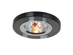 Inspired Lighting Krystal forsænket downlight lavvandet runde FÆLG KUN sort, kræver 100035310 for at fuldføre elementet