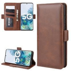 Gangxun Kompatibel med Samsung Galaxy S20 Fe 5g / 4g etui læder tegnebog magnetisk flip folio stand view cover brun