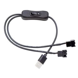 USB-3-nastaiseen / 4-nastaiseen PWM 5V USB-suojattuun tuulettimen virtalähteen kaapeliin, koteloon, tuulettimen sovittimen liitäntäkaapeliin, jossa...