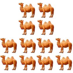 12 kpl miniatyyri kamelimallit pvc kamelin hahmo eläinmalli työpöydän koristeet lasten lelu a