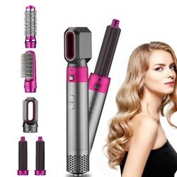 El Contente 5 in 1 sähköinen hiustenkuivaaja automaattinen hiusten curler hot air kampa hiuspuhaltimen harja muotoilu työkalu EU Plug