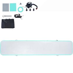 Succebuy Voimistelun ilmamatto, 4 tuuman paksuinen puhallettava voimistelumatto, rumpurata sähköpumpulla, harjoitusmatot kotikäyttöön/kuntosalille