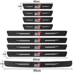 GR Sport hiilikuituinen auton oven kynnyssuoja sopii Toyota GR Sport Gazoo Racing C-HR RAV4 Mirai Avensis Prado Prius -autoon 9 kpl GR-urheiluun
