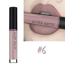 Sexet langtidsholdbar vandtæt ultra mat flydende læbestift fugtighedscreme fløjl læbestift kosmetisk skønhed makeup 6