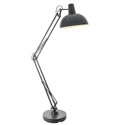 Endon Lighting Marshall 1 Light Floor Light Slate Grey & Satin White, E27