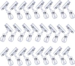 25 Pack Plast Roterbart skilt Clips Merchandise Sign Clip Display Clip Holder Stand, Clear