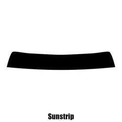 Window-Tint Sun Strip til Chrysler 300M - 1999 til 2004 pre-cut sunstrip 5% limo sort