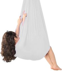 Sisäterapia swing lapsille, pehmeä riippumatto keinu erityistarpeilla Valkoinen 150*280CM