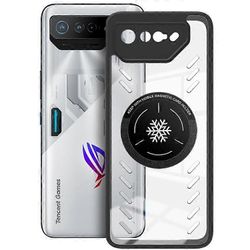 IMAK UX-9A -sarja on yhteensopiva Asus ROG Phone 7 5G / Phone 7 Ultimate 5G / Phone 7 Pro -kotelon kanssa Kirkas PC + TPU lämmönpoistopuhelin Kuten
