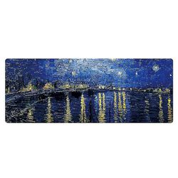 400x900x3mm låst landskabsgummimusemåtte Starry Night