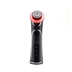 Jelivey Tinwong New Rf Ems Led Photon Beauty Devices Jade Face Massager Hudvårdsverktyg Ansiktslyftning Dra åt rynkborttagning. Svart