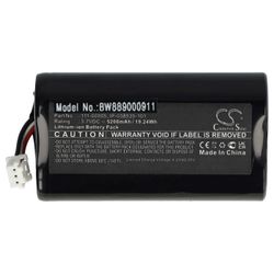 vhbw-akku, joka on yhteensopiva Sonos Roam -kaiutinlaatikoiden kaiuttimen kanssa (5200mAh, 3.7V, Li-Ion) ilman väriä/sisäistä akkua