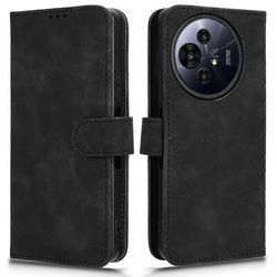 TCL 50 Nxtpaper 5G nahkakotelo iho-tuntuma anti-drop lompakko käännettävä puhelimen kansi - musta Monivärinen Black