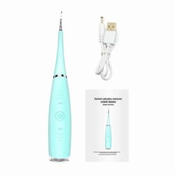 Elektrisk Dental Calculus Remover Tandrenser Dental Ultralyd Scaler Plaque Remover Electric Blå