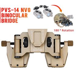 Nat-vision beskyttelsesbriller Mount Wilcox Stent Spring Rhino Nvg Mount Arms Bridge For L4 G24 Montering Hurtig Hjelm Beslag Tan