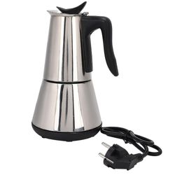 Elektrisk komfyr espressomaskin Moka Pot 6 kopper Percolator kaffekanne elektrisk rustfritt stål Classi