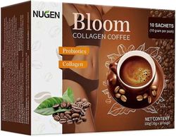 Nugen Bloom kollagen kaffe-ren økologisk kaffe (10 poser / boks)