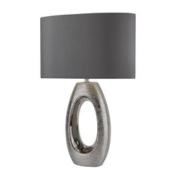 Searchlight Lighting Searchlight Artisan - 1 lys bordlampe Krom, Grå, E27