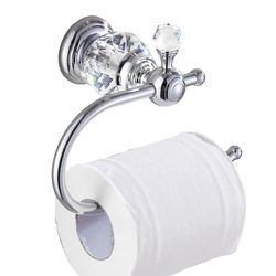 Crystal-sarjan messinki wc-paperirullapidike, kiillotettu kromi-YKY416