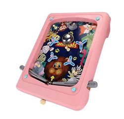 Handuo Børns Pinball håndholdte spil maskine labyrint udslyngning Score Machine Legetøj Pink