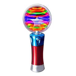Tinor Lasten valovoimainen magic ball lelu tikku led flash-pyörivä valoshow lelu