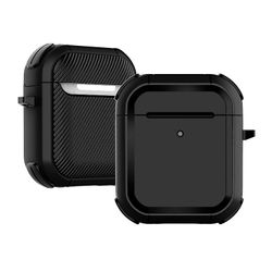 Linkrunning AirPods etui cover til AirPod 2 &; 1, robust fuld krop beskyttende rustning taske Kompatibel Air Pods trådløs opladning taske med nøgle...