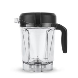 Vitamix Blender Pitcher 64 unssin matalaprofiilinen vaihtosäiliö malleille 750, 5000, 5200, 6300, 7500, VM0158A, VM0197