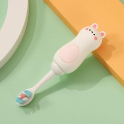 Tegneserie Børn Titusind tandbørste Super Soft Gum Free Børn Tandbørste Silikone Tandbørste 2-7 år Gammel Tandbørste hvid