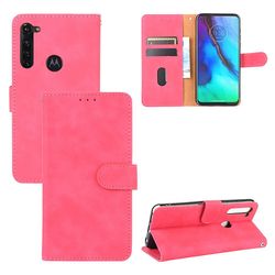 Etui til Motorola Moto G Stylus Cover Premium Læder med kortholder Flip Folio Magnetisk etui Etui Coque - Sort Pink