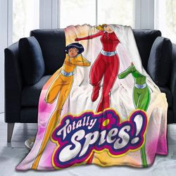 Totally Spies Nyhed Tæppe Fleece Kastetæppe til kvinder -W438 50x40in 125x100cm