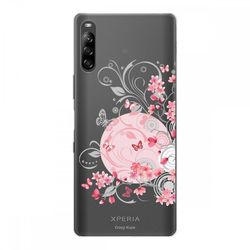 Crazy Kase Hull Til Sony Xperia L4 i Silikone Soft 1 Mm, Blomst og Sommerfugl