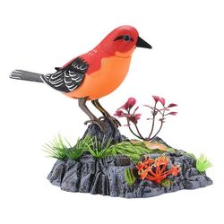 Ääniohjaus elektroninen lemmikkilintulelu laululla ja liikkeillä