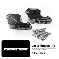 Aoui YAMAHA TRACER 9 GT 2022 2022 2023- Lisävarusteet: Ohjaustanko, nousuputket, kahvat, ohjaustanko, korkeuden säätö, kiinnityssovitin Musta-LOGO