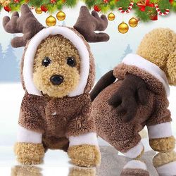 Witdreamer Hund Tøj Jakke Coat Julefrokost Vinter Pet Costume Cat Beklædning XL