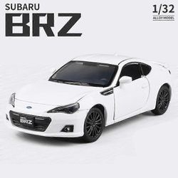 Huiyun 1:32 BRZ Alloy urheiluautomalli Painevalettu metalli simulointi leluajoneuvot Automalli Sound Light Collection Lasten lelulahja Valkoinen